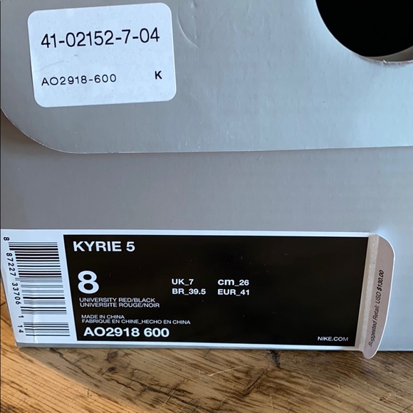 Kyrie Five - University Red/Black - Picture 8 of 8